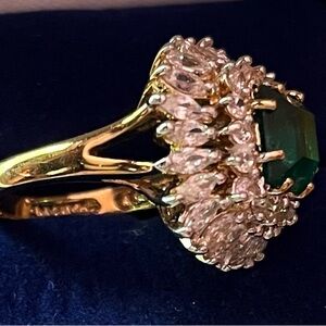 Ring, Diamond/Emerald, Jacqueline Kennedy Collection New WT